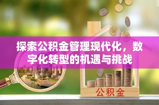通城探索公积金管理现代化，数字化转型的机遇与挑战