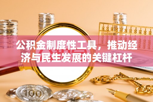 通城公积金制度性工具，推动经济与民生发展的关键杠杆