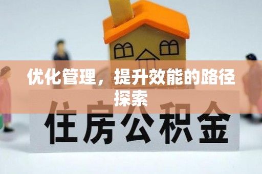 通城优化管理，提升效能的路径探索