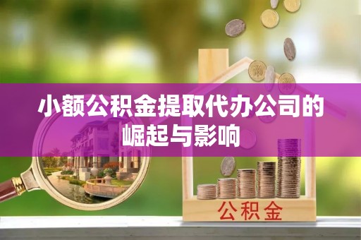 通城小额公积金提取代办公司的崛起与影响